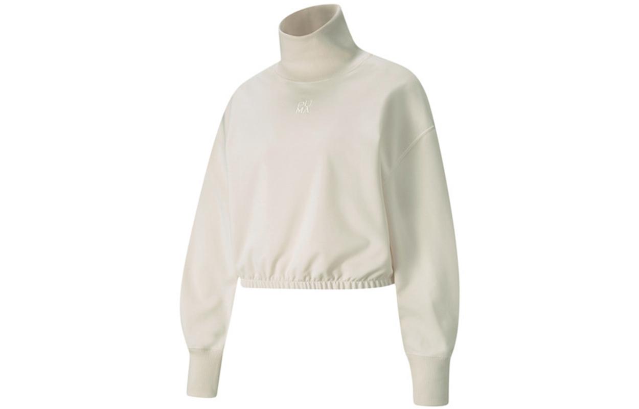 PUMA Sweatshirt Women s Ivory White 531926-73 S