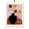 Abstract Vase Floral Flower Market Leaf Wall Art Canvas Painting Posters And Prints Hotel Shop for Restaurant Room Home Decor
