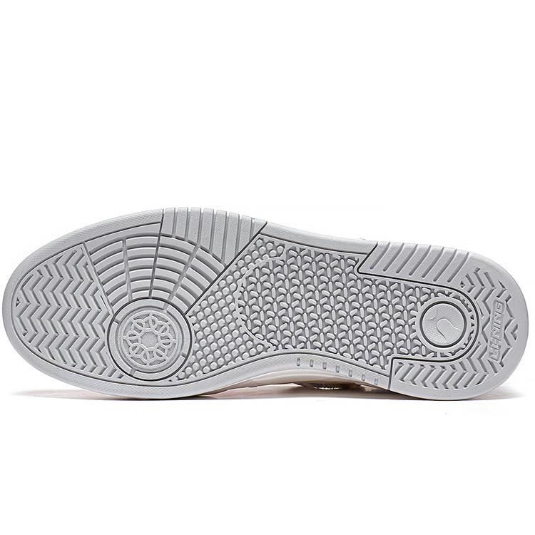 Li Ning Yuebai Slip Resistant, Abrasion Resistant, Lightweight Low top Skateboard Shoes Women's White Pink AGCS252-11