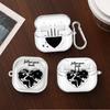 Flight Route Love Case For Samsung Galaxy Buds 4 Pro 4Pro 3Pro 2Pro Live 3 FE 2 Clear Earphone Cases Cover With Hook