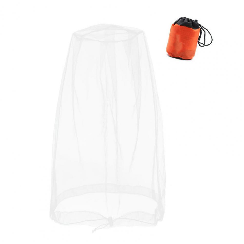 Mosquito Head Net Fine Mesh Face Netting with Drawstring for Hat Breathable Men Women Protection from Midges Insects Gnats