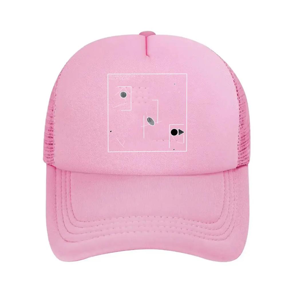 Minimal Tech Abstrakt - Inspiriertes, Geometrisches Formdesign Mesh-Baseballkappe