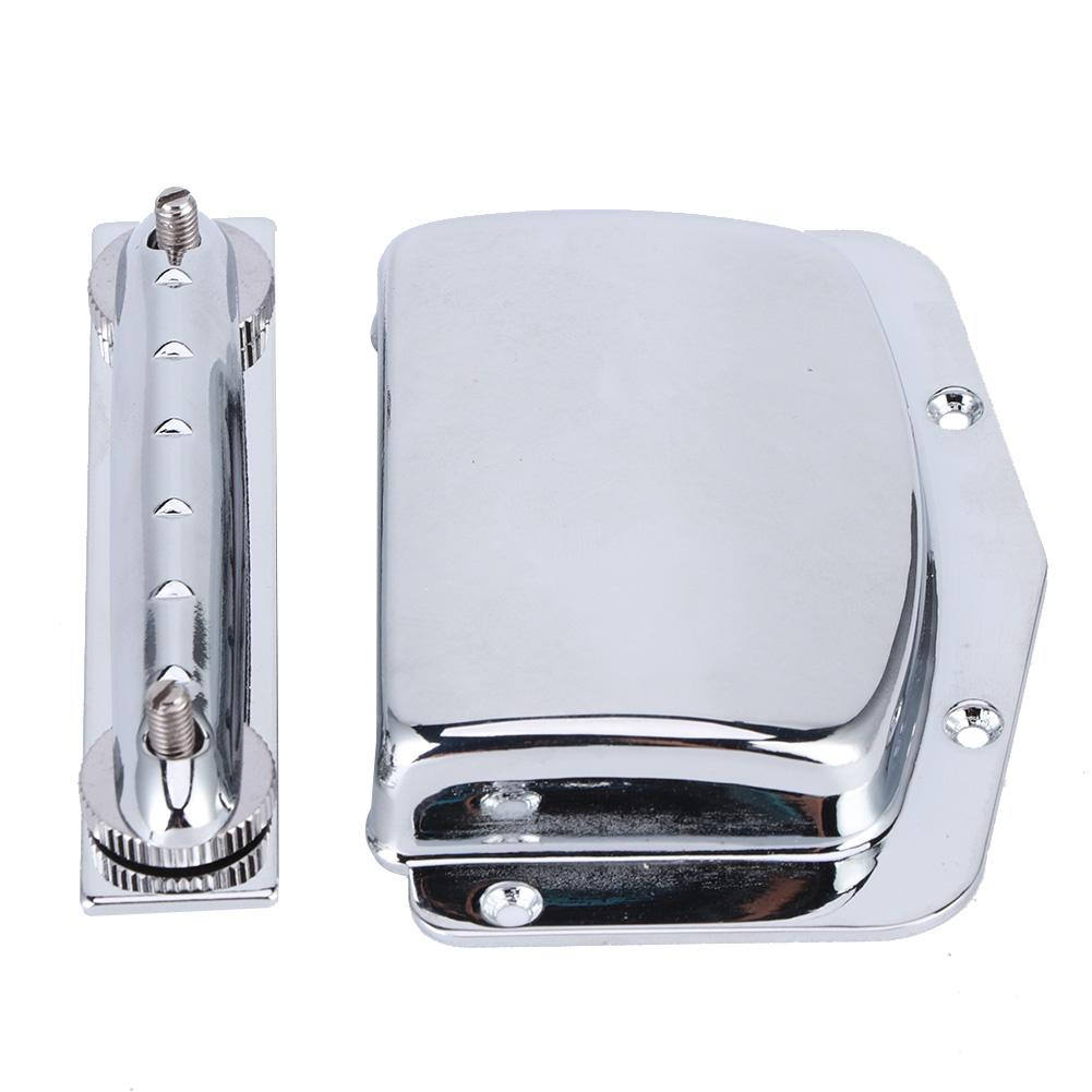 6 String Electric Guitar Adjustable Archtop Tailpiece Bridge Cover Plate AccessorySilver