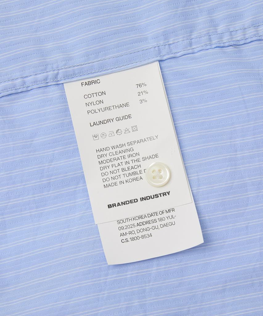 Beulaendideu Duke Stripe Shirt [Sky Blue]