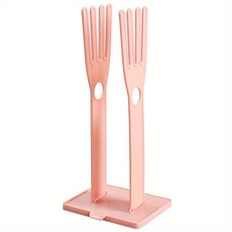 1/2Pc Kitchen Glove Holder Glove Drying Rack Dryer Plastic Mitten Rubber Rack Sink Stand Towel Hanger Reusable Towel Storage
