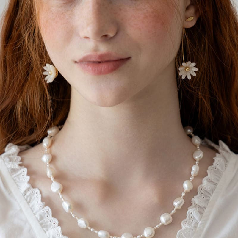 TATIANA Rustic Freshwater Pearl Necklace NZ2479