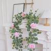 Artificial Eucalyptus Leaf and Rose Vine Home Decoration 