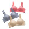 Women Push Up Full Coverage Bra Deep-v Wireless Lace Bra For Comfortable All-day Wear
