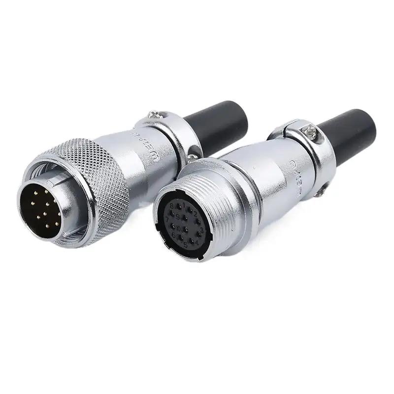 WEIPU WS16 TQ+ZQ Waterproof Cable Wire Connector Male Plug Female Socket Electrical Automation Aviation Adapter 2 3 4 5 7 9 Pin