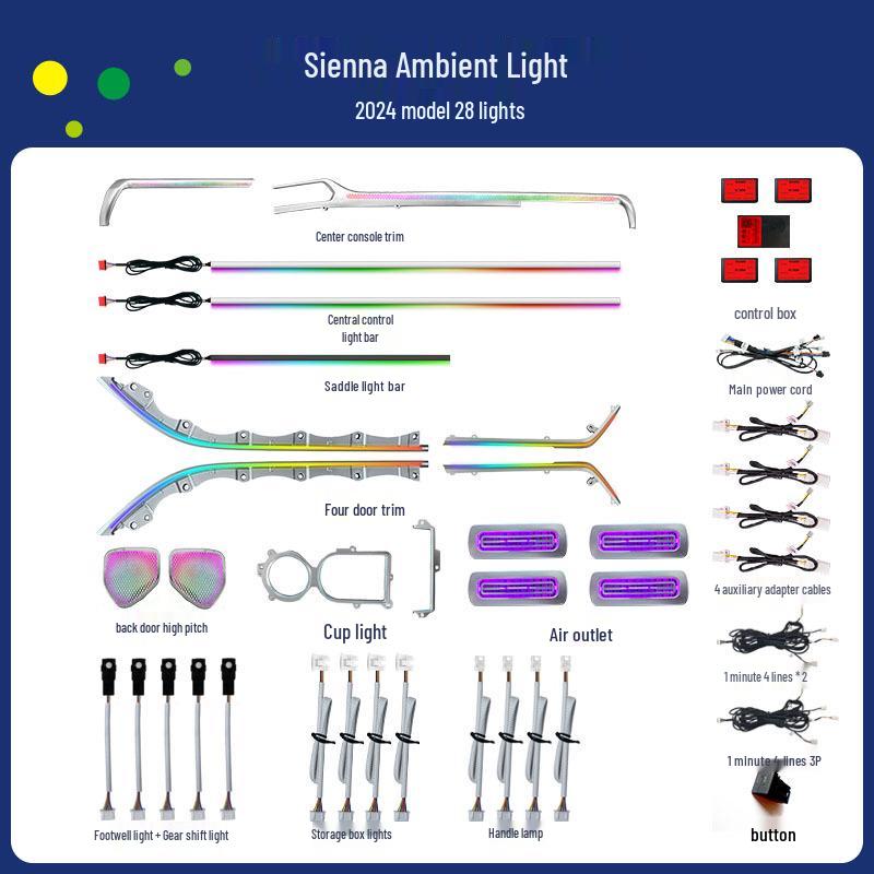 Ambient Lighting Kit for 2024-2025 Toyota Sienna