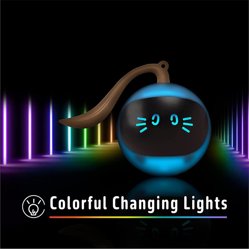 Smart Cat Toy USB Cat Ball Toys For Cats Dogs Rechargeable Self Rotating Indoor Kitten Electronic Ball Toys Cat Accessories