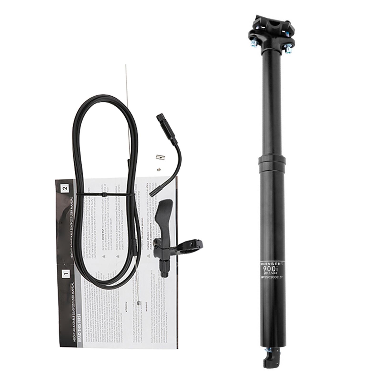 30.9mmCelsius31.6mm Mountain Bike Seatpost with Height Cable Controlled Hydraulic Seatpost Remote Internal Inner Cable Routing