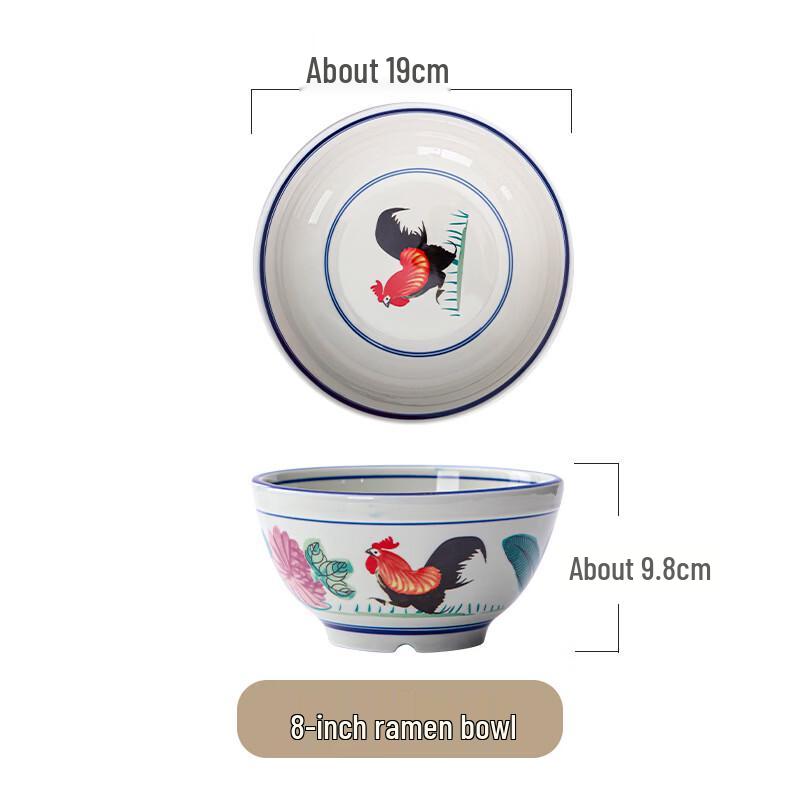 Ru-Han Vintage Style Enamel Ramen Bowl