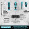 Set di cacciaviti magnetici con custodia, Amartisan 43 pezzi Include set di cacciaviti a taglio, a croce Phillips, esagonali, Pozidriv, Torx e di precisione, Magnetizzatore \