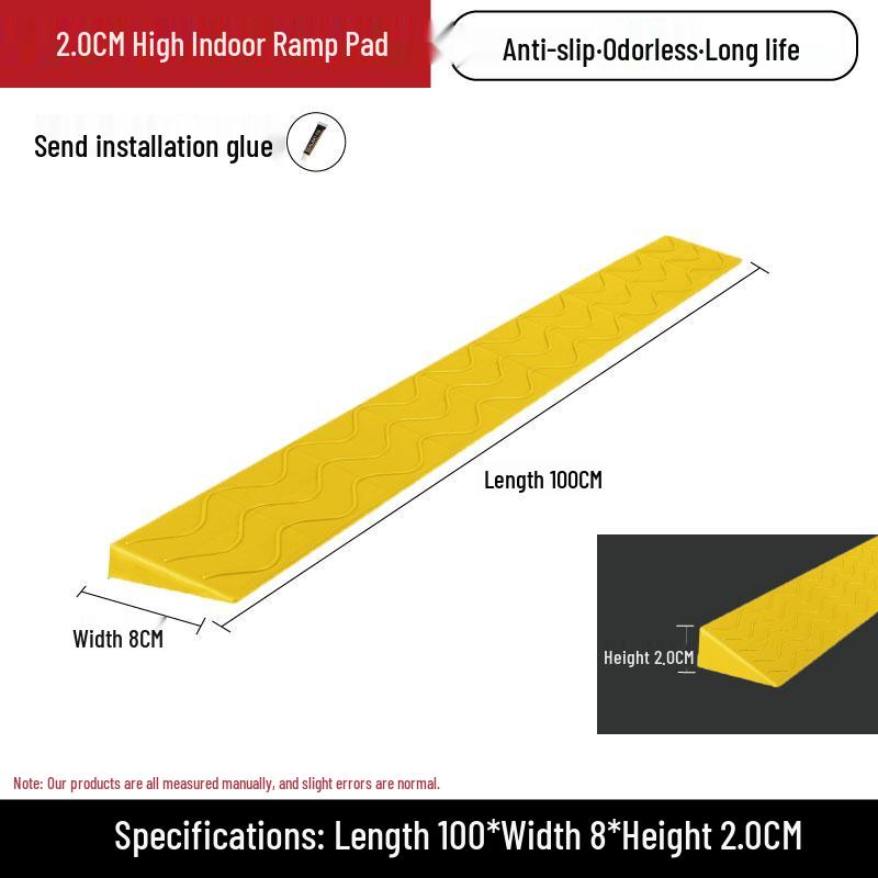 Threshold Uphill Ramp Mat for Indoor Sweeping Robots