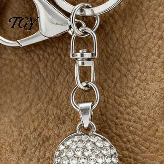 Unisex Keyring Bling Rhinestone Skull Keychain, Halloween Gothic Bag Charm Pendant, Handbags Backpacks Purse Accessory Keychain
