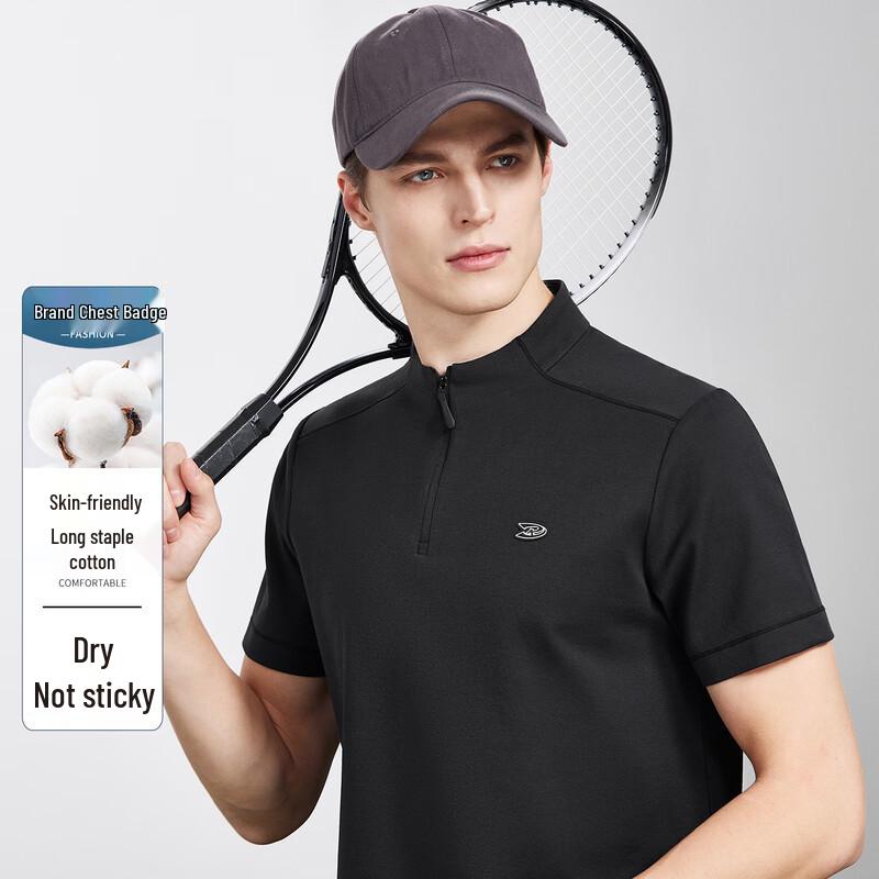 Men s Skin-Friendly Long-Staple Cotton Polo T-Shirt 48