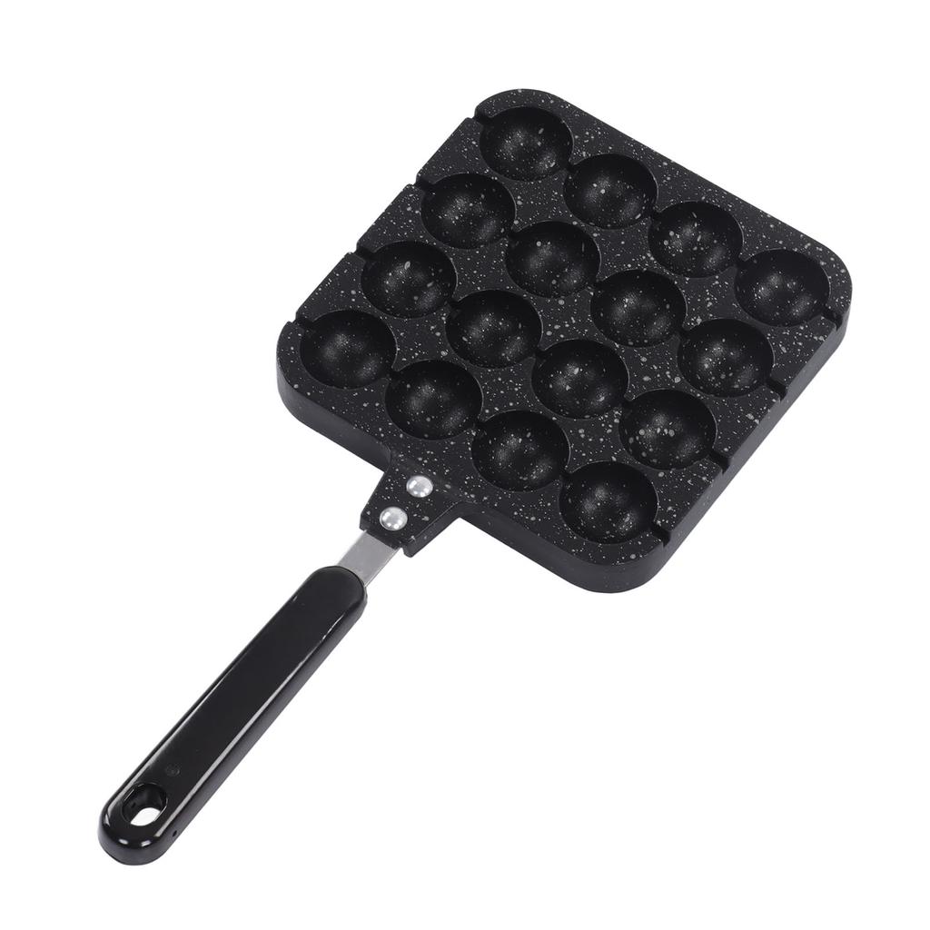 16 Holes Octopus Meatballs Pan Aluminum Alloy Takoyaki Baking Mold Tray for Home Kitchen