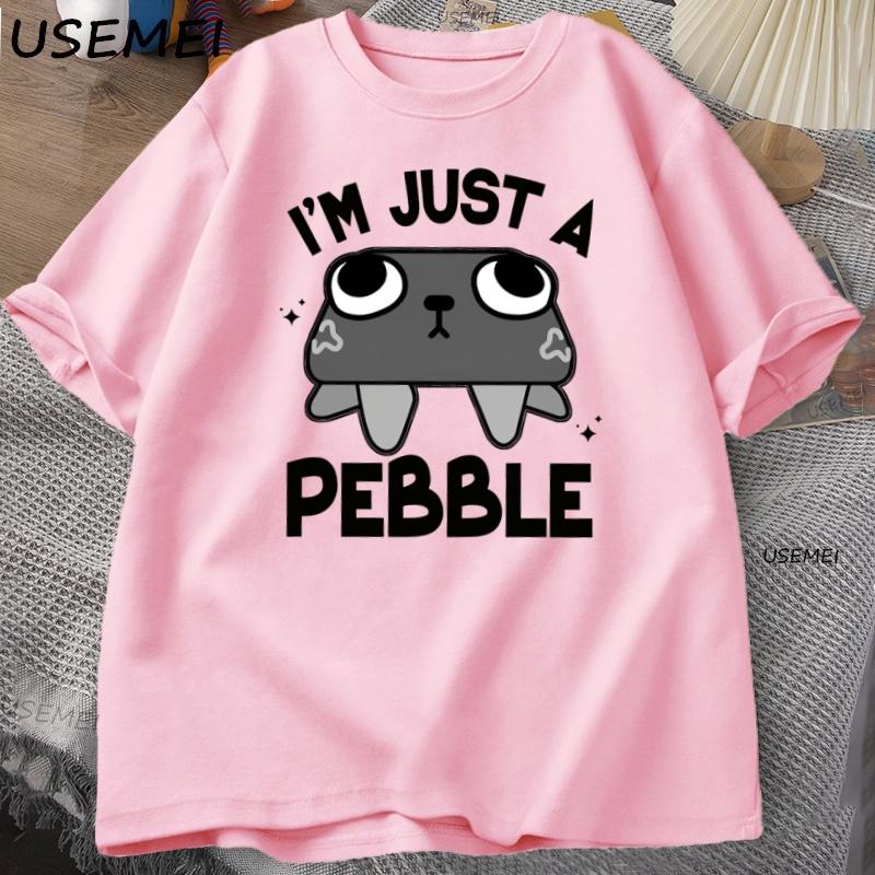 Dandys World Pebble Its Just A Pebble Fun Printed Summer Childrens Tshirt Short Sleeve Breathable Top