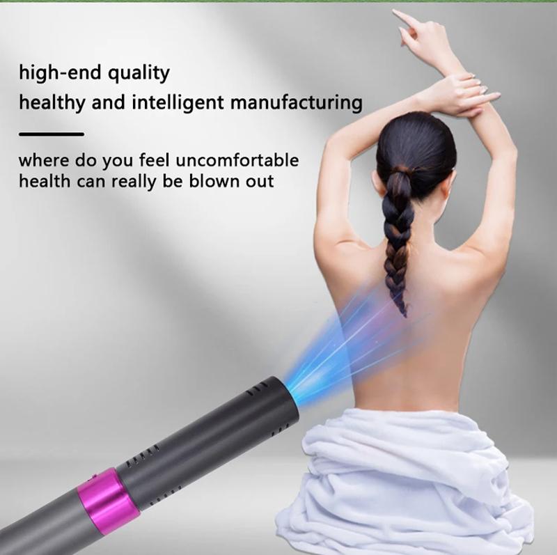 

Терагерцовый 10 Терапевтический Массажер Маленький Волшебный Воздуходув Световая Волна Пульс Ручной Меридианный Массажер с Кристальной Внутренней Трубкой Кнопочный EU Plug