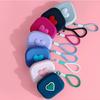 New Love Square Bag, Bluetooth Earphone Storage Bag with Woven Handheld Rope. Portable Travel Storage. Daily Outfit