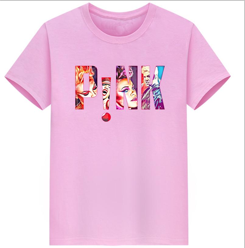 Pnk Cropped T Shirt Summer Carnival Tour Pink Tour Iconic Pnk Merch Tshirt Aesthetic Clothes Oversized T Shirt Tops