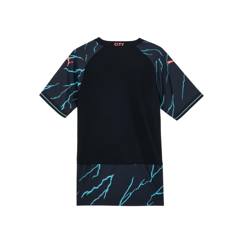 Puma Manchester City Třetí autentický dres sezóny 2023/24 s bleskovým vzorem Pánský dres Námořnicky modrá 770459-03