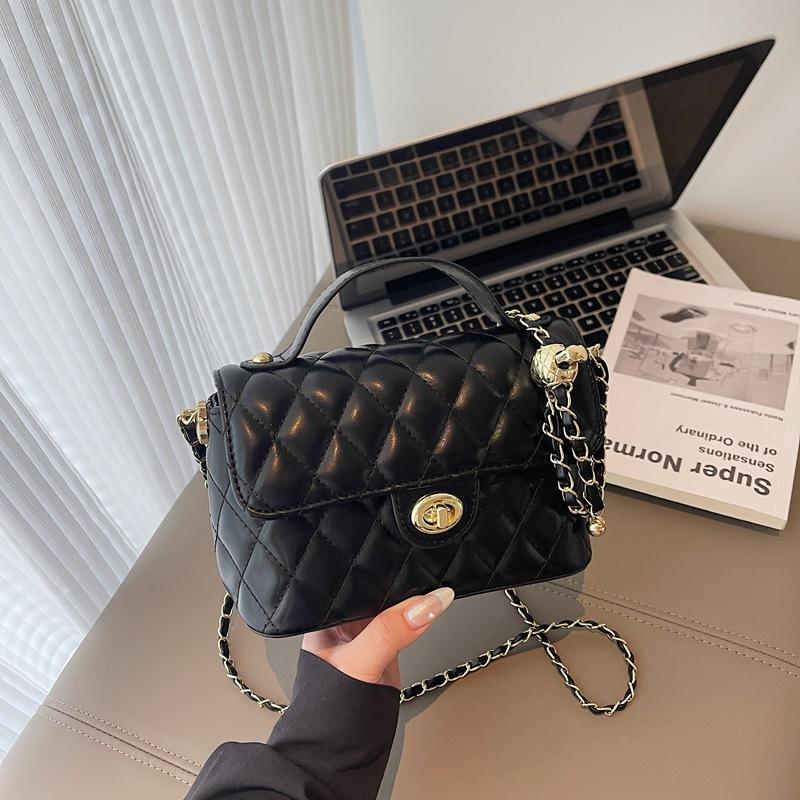 Rhombus Small Bag Women's New Fashion Versatile Small Square Bag Summer Niche Shoulder Messenger Bag