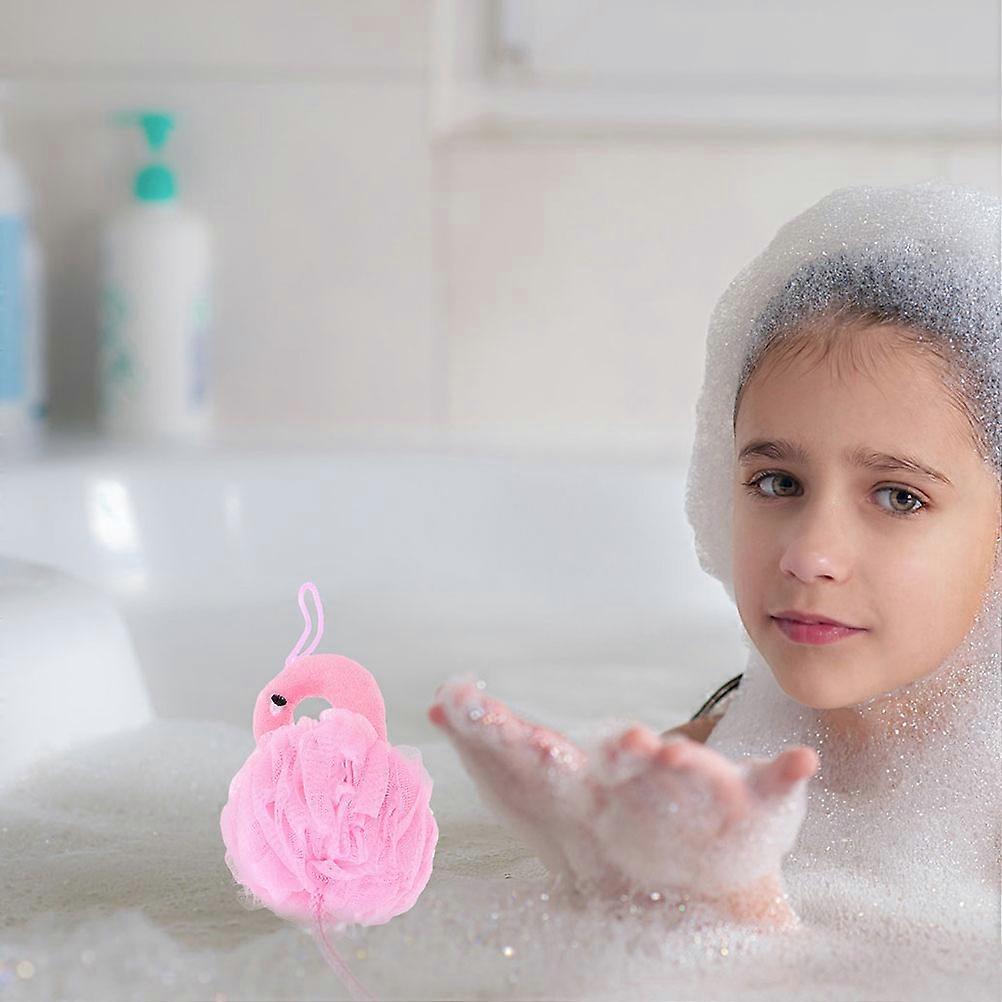 8 Pcs Flamingo Shower Accessories Body Exfoliator For Adults And Children Easy Cleaning Tool