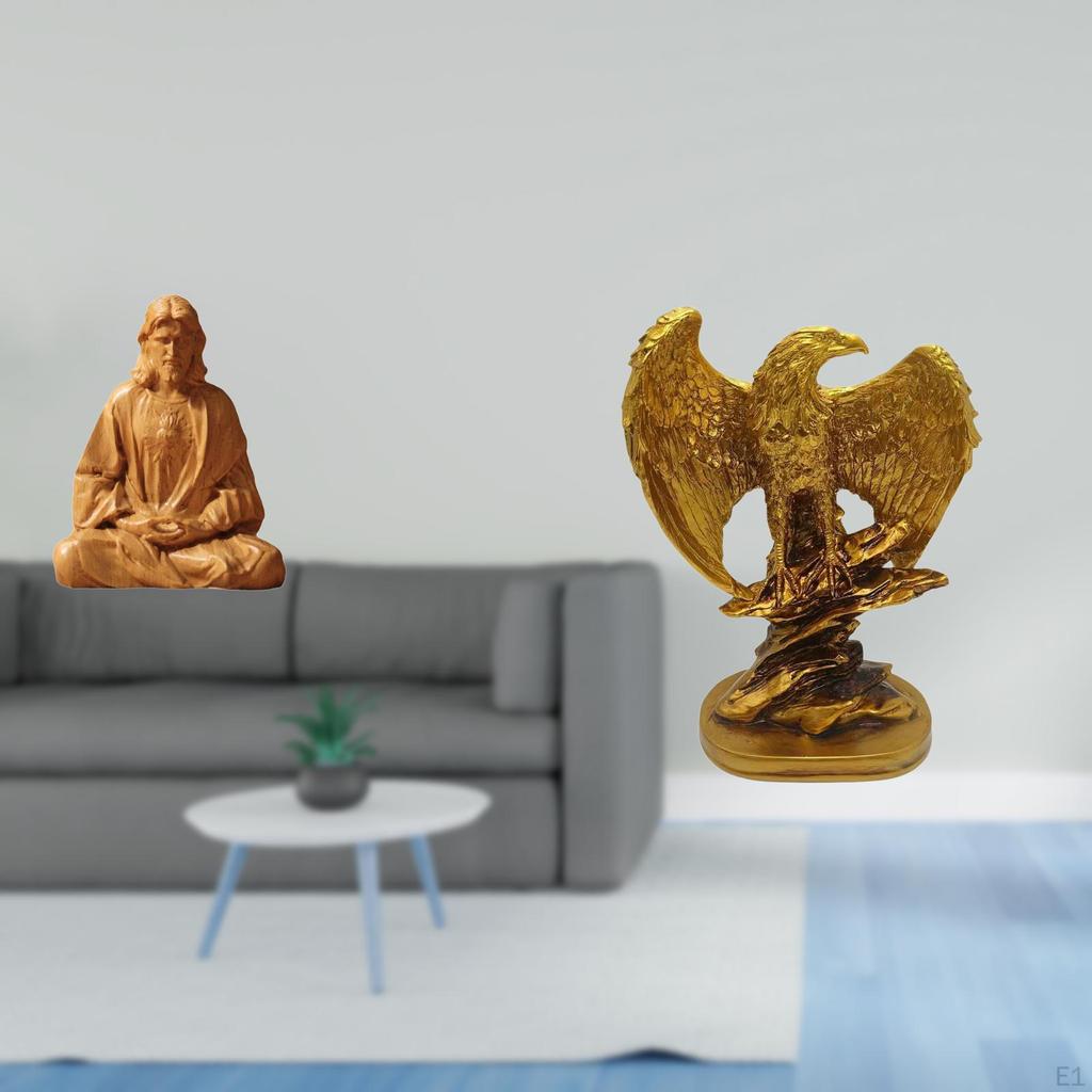 Sacred Heart of Jesus Figurine Statue Collectible Artwork Gift for Hallway Bedroom Office Desk