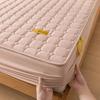 Solid Color Soy Fibre Mattress Protector Topper Pad Cotton Cover Quilted Bed Cover Elastic Adjustable Tightness Bed Sheet