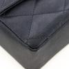 Chanel Matelasse Shoulder Bag Vintage Black Satin/Rhinestone Women Used