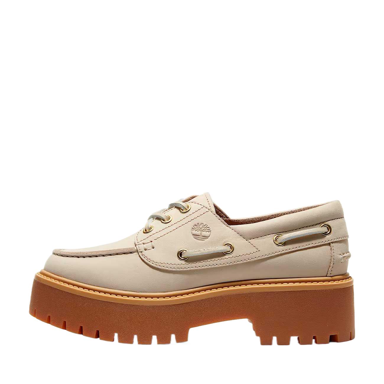 

Timberland Stone Street Leather Comfortable Trendy Minimalist Classic Boat Shoes Women sneaker Beige TB0A6AVY236 36