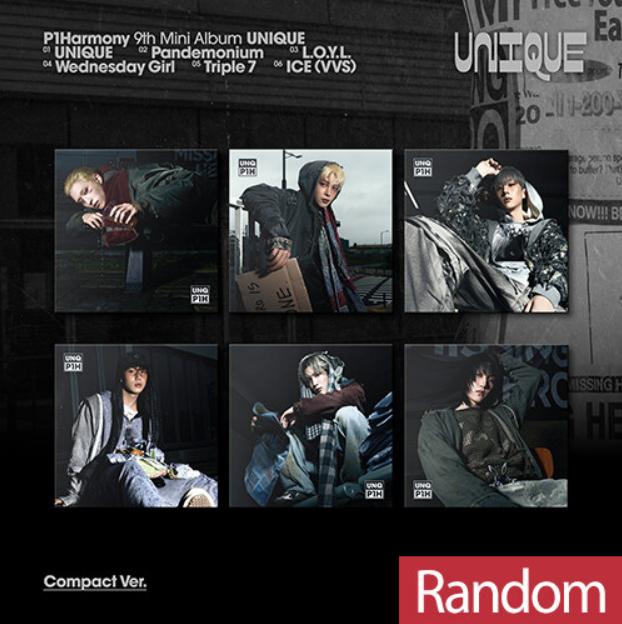 [Pre-Order] P1Harmony Mini 9th Album ‘UNIQUE’ (Compact Ver.)