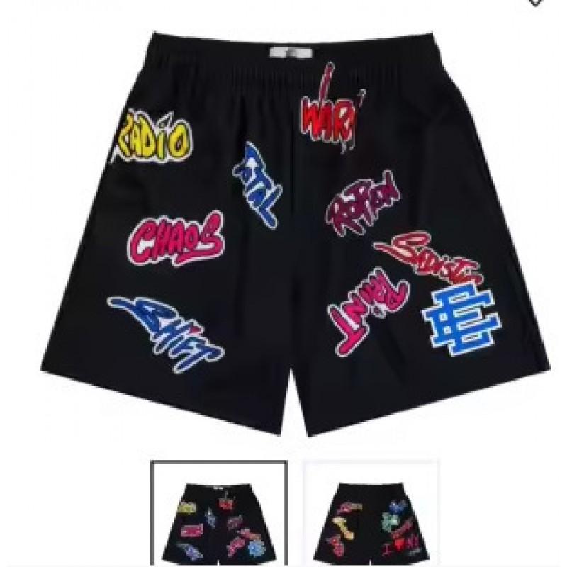 Eric Emanuel EE Herren Mesh Fitnessshorts Atmungsaktiv Jogging Training Lässige Sportbekleidung