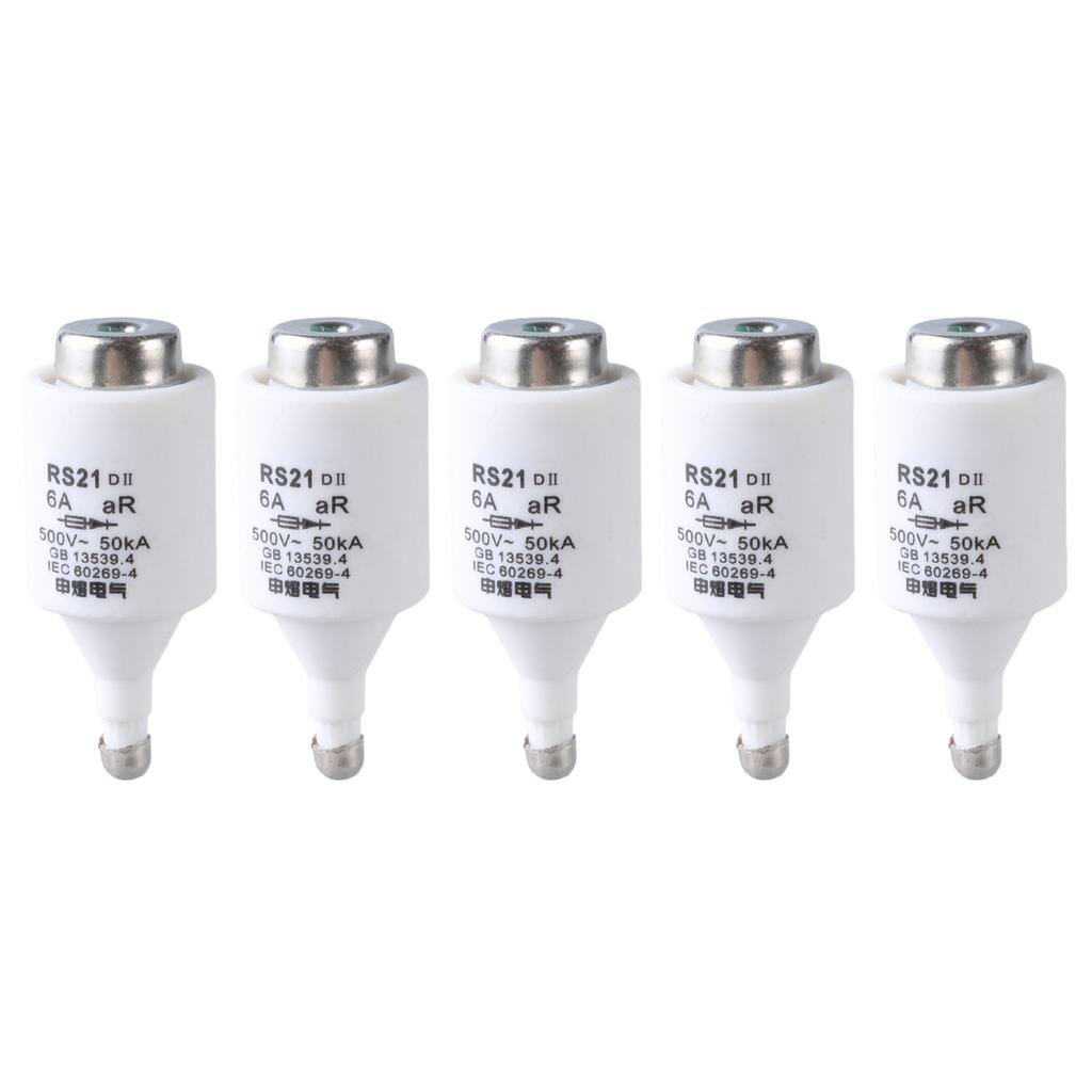 Pack Of 5 Ceramic Spiral Fuses set gG Diazed Fuse Inserts Ceramic Protections 500VAC Multiple Size for Electrical Safety