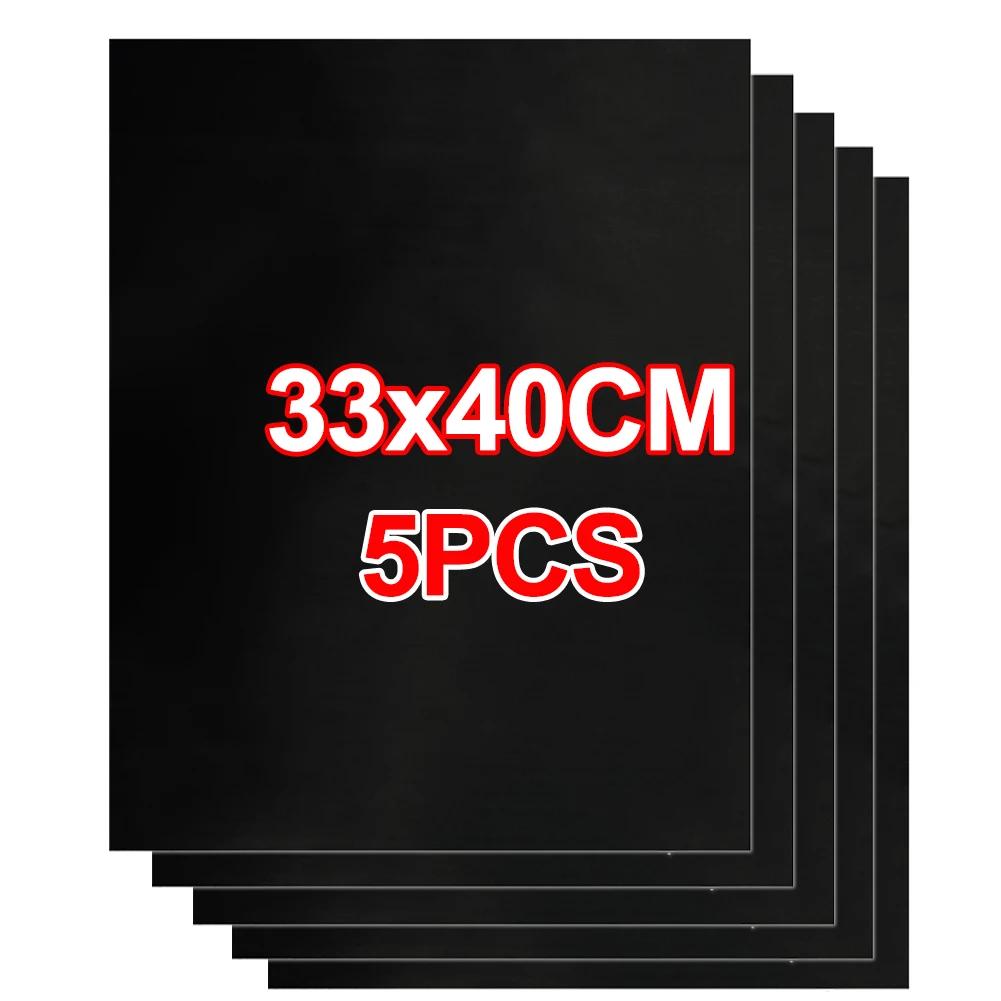 1-5 Stück BBQ-Grillmatte, Antihaft-Matte, hitzebeständige Grillmatte, Backmatte für draußen, wiederverwendbare Grillparty-Matte, 40 x 50 cm, Grillzubehör