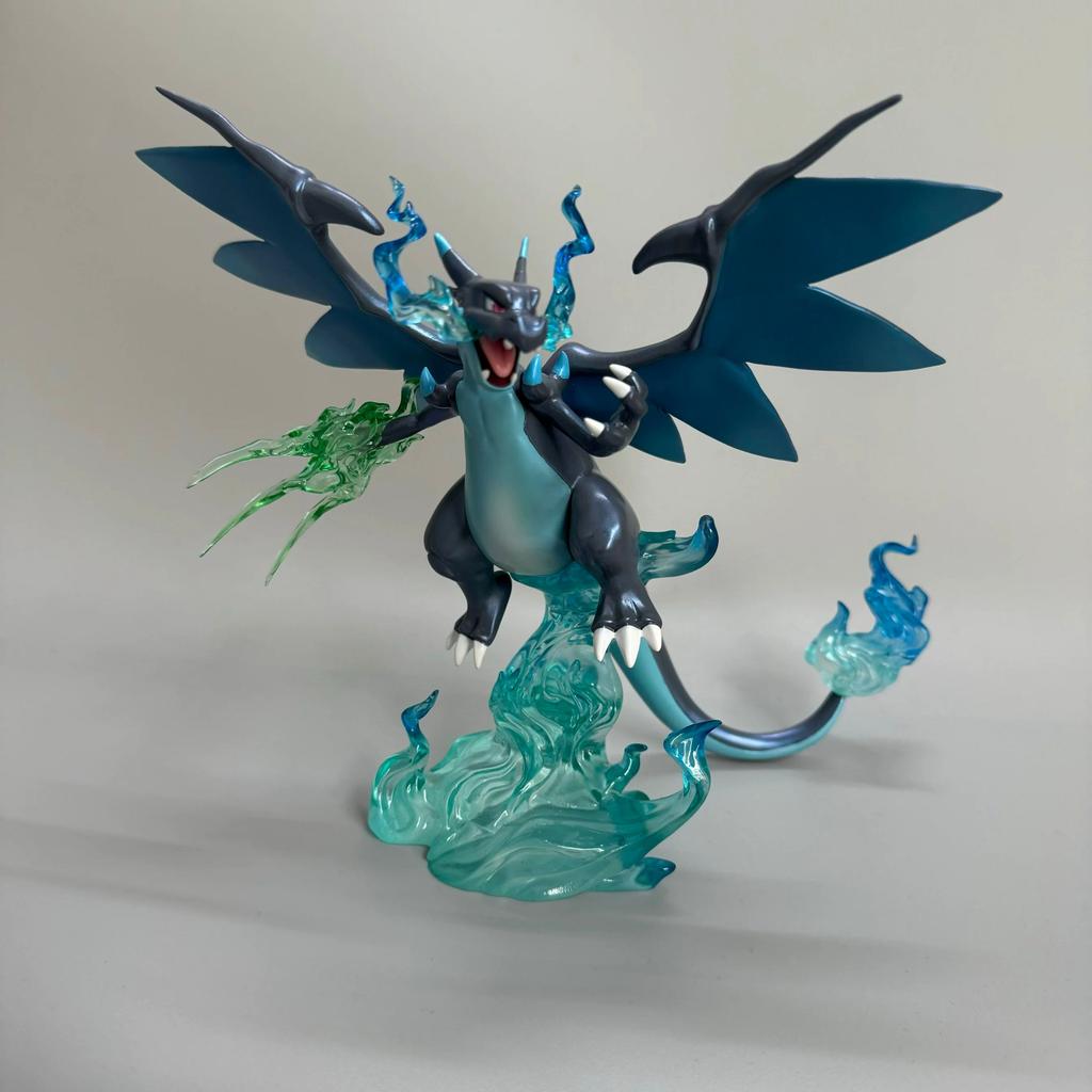 Pokemon Pika Charizard Action Figure Black Charizard Anime Figurine PVC Statue Model Doll Collection Decor Toy Kid Birthday Gift