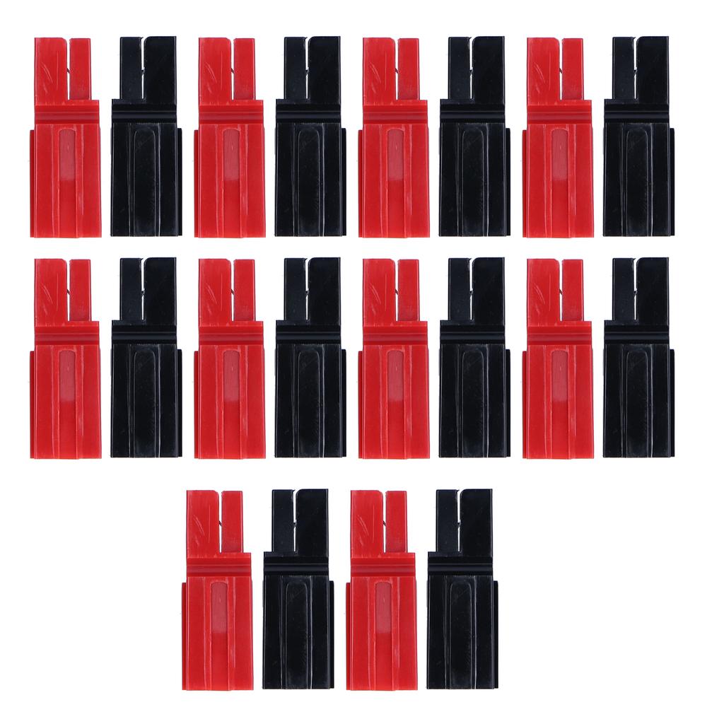 10 Pairs Battery Connectors Contacts Red Black Single Module Plugs Terminals 75A