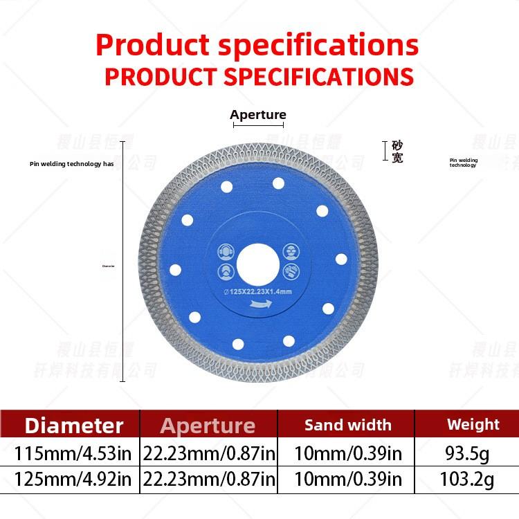 Sintered Diamond Cutting & Grinding Disc for Tile Marble Stone Glass