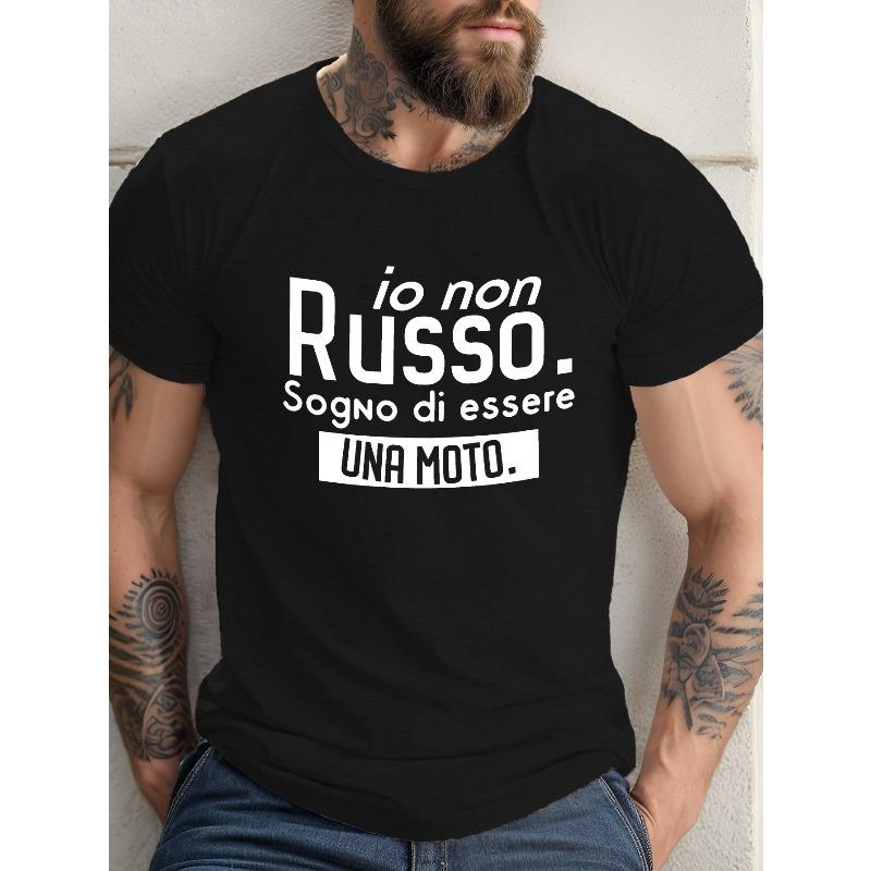 European Size Interesting Italian Quotes Crinkle Plus Size Men's T-Shirt, PLUS SIZE