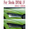 Per Skoda ENYAQ iV 2024 Pellicola Protettiva Trasparente in TPU Adesivo Antigraffio per Faro Anteriore Esterno Auto
