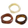 Gennemsigtig Harpiks Armbånd, Overdrevet Uregelmæssig Form Armbånd, Retro Stil Letvægts Lagdelt Armring til Smykkegave