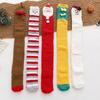 Autumn and Winter Coral Fleece Sleep Socks Thickened and Warm Christmas Gift Cartoon Calf Socks Half-fleece Women's Over-the-knee Socks