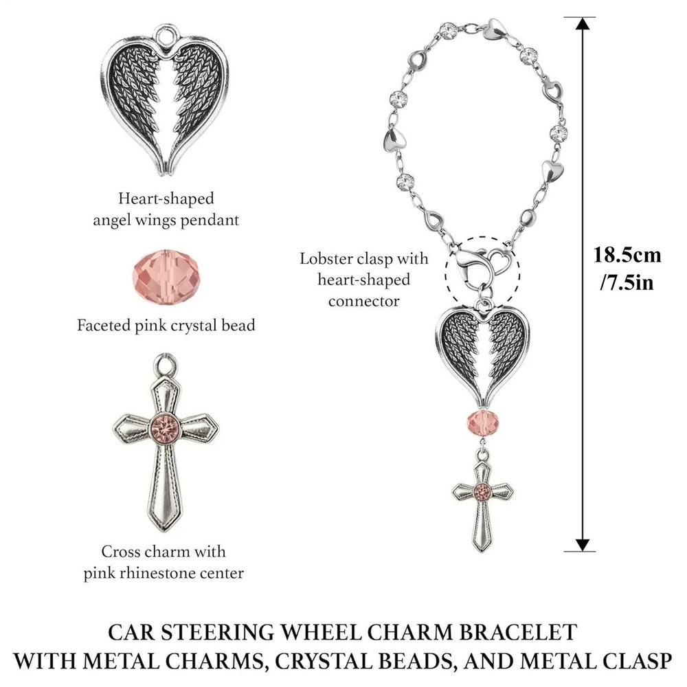 Ангел-Хранитель Крест Автомобильный Подвес Подвеска на Зеркало Заднего Вида Автомобиля Крест на Руль Религиозный Подвес