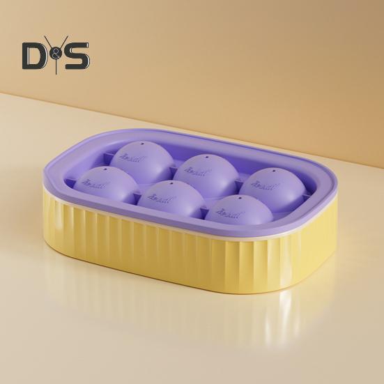 Eishockeyform, wiederverwendbarer sphärischer Eisblock-Maker, leicht zu lösende Eisschale für Whisky-Cocktails, Schokolade, Süßigkeiten, Gelee