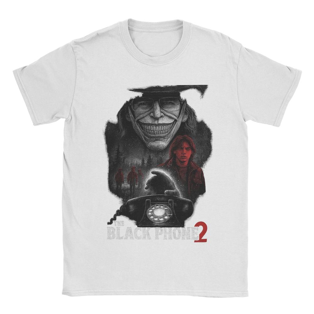 Men Women's T-Shirt Black Phone 2 Movie T-Shirts Novelty  Summer Tee Shirt Y2K Funny Custom Logo Cotton Tops Plus Size 5XL