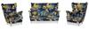 Ari Print Scandinavian Wing Sofa, Non-folding Family Monstera