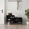 VidaXL Shoe Cabinet Black 102x36x60 Cm Engineered Wood 831397