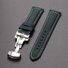 Echtes Kalbsleder Uhrenarmband für Omega Business-Uhrarmband für Seiko 22mm 20mm 26mm Schmetterlingsverschluss Nähte Braunes Armband